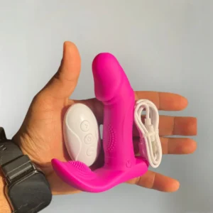 جهاز تدليك زوجي لاسلكي باللون الوردي من السيليكون الطبي - متجر لوف تويز السعودية.